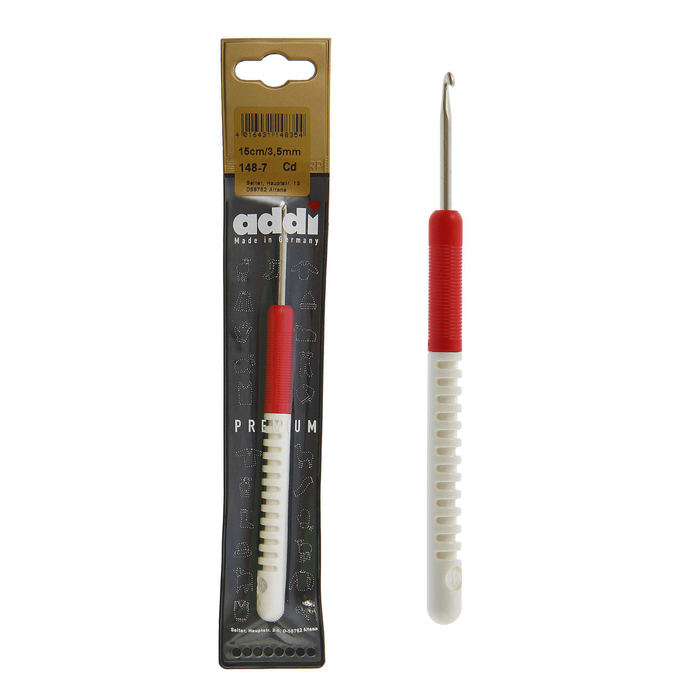 Крючок для вязания  ADDI с пластиковой ручкой 148-7/2-15