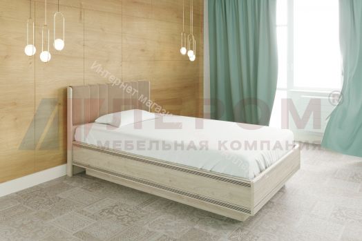 Карина Кровать КР-1011 (1,2х2,0) с П/Мех. и мягким изголовьем