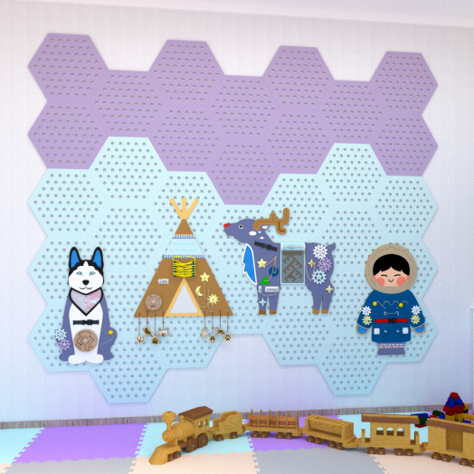 НБСС-002 Набор бизибордов "Северная сказка" (4 модуля)