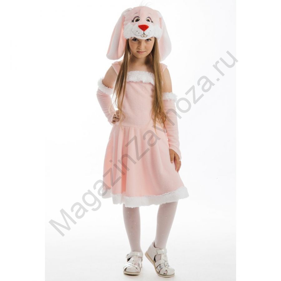 Карнавальный костюм Зайка розовая 4-7 лет 88016 /плюш/Карнавалия/