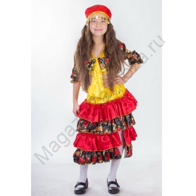 Карнавальный костюм Цыганка р 110 85246 /текстиль/Карнавалия/