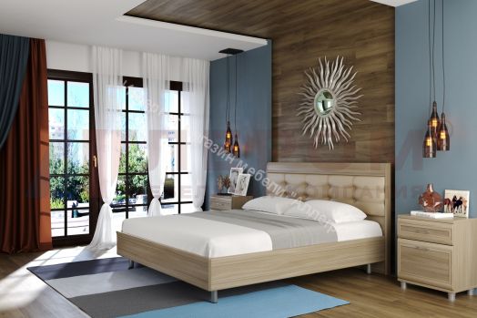 Кровать КР-2854 (1,8х2,0) с мягким изголовьем Мелисса