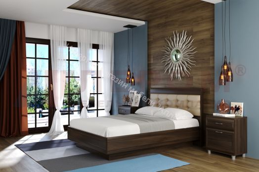 Кровать КР-1852  (1,4Х2,0) с П/Мех и мягким изголовьем Мелисса