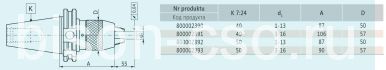 Патрон сверлильный с хв. кон.40 7655-40-16-106 3-16 мм  A Bison Bial Патрон сверлильный с хв. кон.40 7655-40-16-106 3-16 мм  A Bison Bial