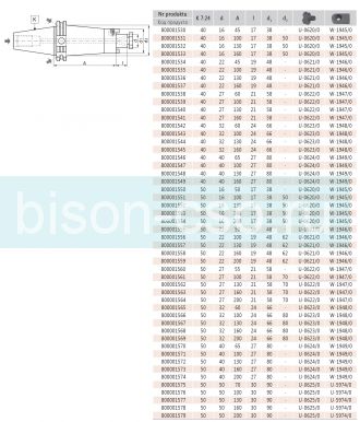 Оправка для торцевых насадных фрез 7369-40-22-45 кон 40. D=22 AD+B