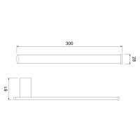 Держатель для полотенец Timo Torne подвесной 43050 схема 4