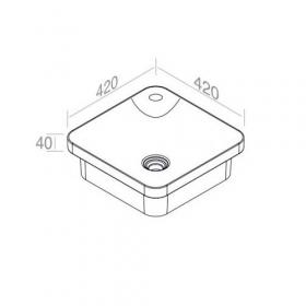 Встраиваемая раковина AET ITALIA IN-OUT QUADRO CR INCASSO L659T0R1V5 ФОТО