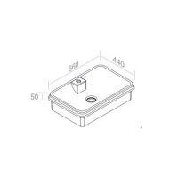 Раковина AET ITALIA CLASS RECTANGULAR CR встраиваемая прямоугольная L612T0R1V5 схема 2