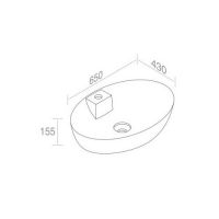 Накладная раковина AET ITALIA ELITE OVAL CR овальная L604T0R1V0 схема 2