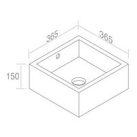 Накладная раковина  AET ITALIA BOLD BASIN 2 L258T1R0V0 схема 3