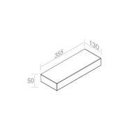 Полка AET ITALIA TOP HAND BRICK - MENSOLA IN CERAMICA C109V1 схема 2