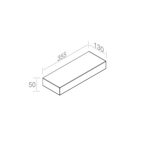 Полка AET ITALIA TOP HAND BRICK - MENSOLA IN CERAMICA C109V1 схема 2