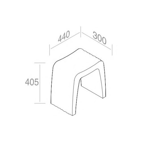 Табурет для душа AET ITALIA WAVES SEAT SGABELLO C100VX ФОТО