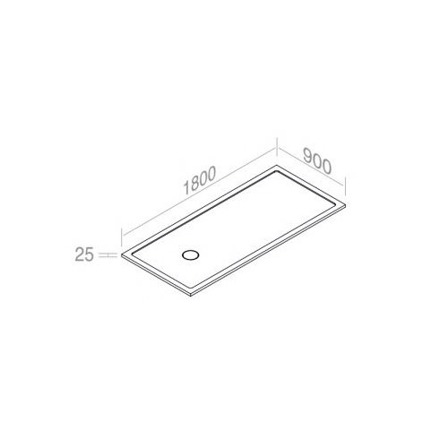 Поддон для душа AET ITALIA LEVICO PIATTO DOCCIA CON PILETTA SIFONATA INCLUSA прямоугольный DS10P90L180 ФОТО