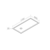 Поддон для душа прямоугольный AET ITALIA LEVICO PIATTO DOCCIA CON PILETTA SIFONATA INCLUSA DS10P90L170 схема 2