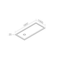 Поддон душевой прямоугольный AET ITALIA LEVICO PIATTO DOCCIA CON PILETTA SIFONATA INCLUSA DS10P100L180 схема 2