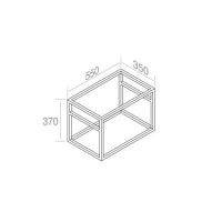 Консоль стальная подвесная AET ITALIA FRAME STRUTTURA IN FERRO PER L010 55х35 A510V1 схема 2