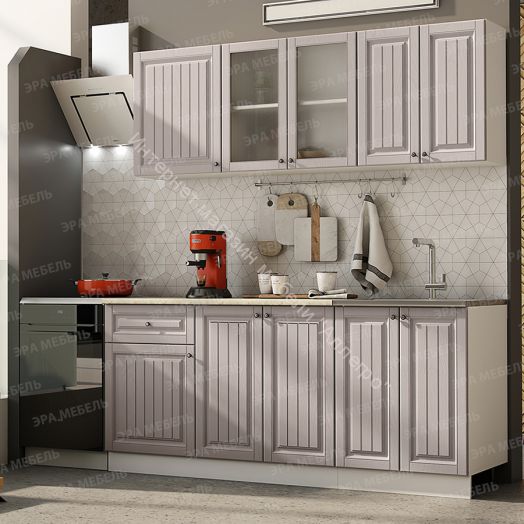Кухонный гарнитур "Хозяюшка" 1,8 м (Белый/Деним/Магнолия)