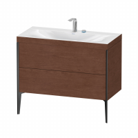 Раковина Duravit Xviu 100 х 48 с напольной тумбой c-bonded XV4711 с двумя выдвижными отделениями схема 1