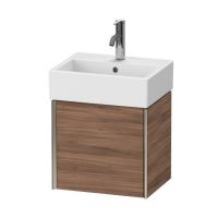 Тумба подвесная Duravit Xviu 43,4 x 33,4 с одной дверцей XV4231 L/R для раковины Vero Air 072445 схема 1