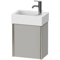 Подвесная тумба Duravit Xviu 36,4 x 23,4 для раковины Vero Air 072438 с одной дверцей XV4230 L/R схема 2