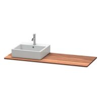 Cтолешница Duravit Xsquare XS061G из массива дерева с одним вырезом слева, справа или по центру схема 1