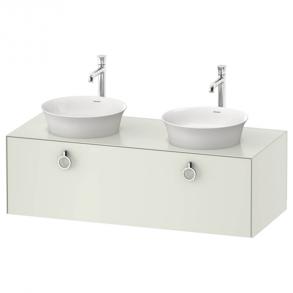 Тумба и консоль Duravit White Tulip 40,8х130х55 для двух раковин WT4983 B ФОТО