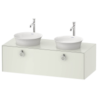 Тумба и консоль Duravit White Tulip 40,8х130х55 для двух раковин WT4983 B схема 2