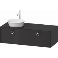 Тумба и консоль Duravit White Tulip WT4982 L/R с одним вырезом схема 1