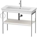 Напольная металлическая консоль Duravit White Tulip 76х98,4х45 с одним полотенцедержатем  WT 4544 L/R ФОТО