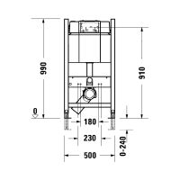 Инсталляция для унитаза Duravit WD100 схема 3