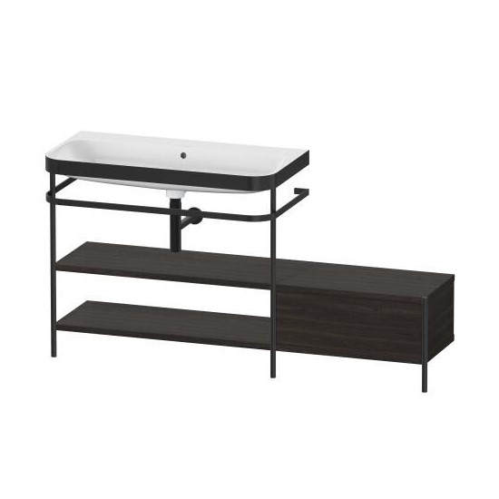 Изображение Консоль с раковиной Duravit Happy D.2 Plus 85x160x49 напольная металлическая HP4753