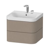 Раковина с тумбой c-bonded Duravit Happy D.2 Plus 46,8x57,5x49 и двумя ящиками HP 4635 схема 1