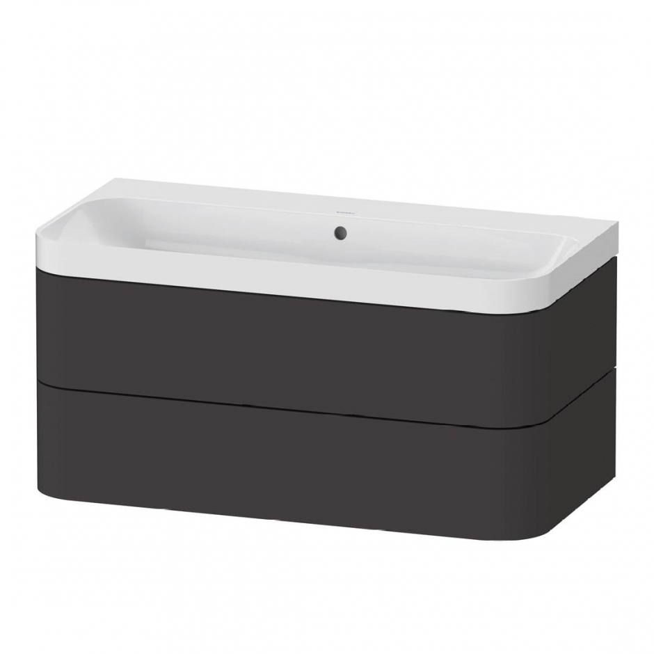 Изображение Тумба с раковиной Duravit Happy D.2 Plus 46,8x97,5x49 и двумя ящиками HP 4348