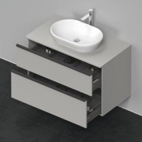 Изображение Тумба подвисная Duravit D-Neo DE496 с консолью под раковину