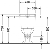 Унитаз Duravit Серия 1930 022709 схема 4