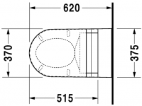 Унитаз с функцией биде Duravit Starck 2 253309 схема 5