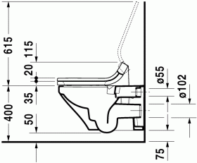 Унитаз с бидеткой Duravit DuraStyle SensoWash 254259 ФОТО