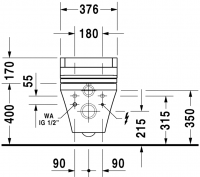 Унитаз с бидеткой Duravit DuraStyle SensoWash 254259 схема 7