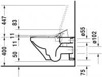 Унитаз с бидеткой Duravit DuraStyle SensoWash 254259 схема 9