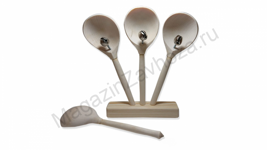 Ложки веерные 3+1 с бубенцами