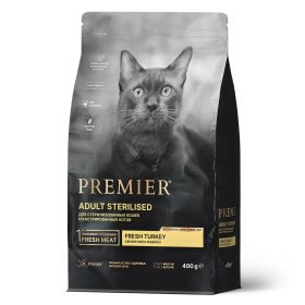 Premier Cat Turkey STERILISED (Свежее мясо индейки для кошек)