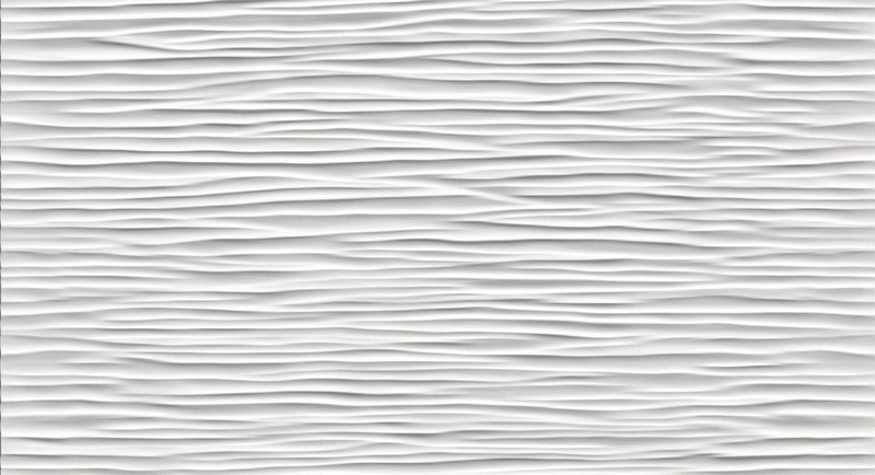 Настенная плитка Atlas Concorde 3D Wall Design 9D5W Wave White Matt 30,5x56