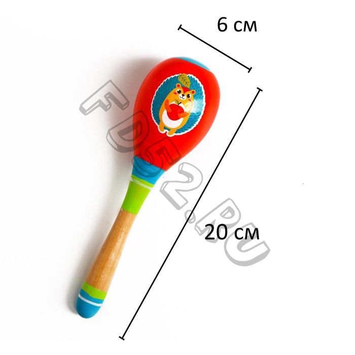 Маракас «Маленький ёжик» 20 x 6 см