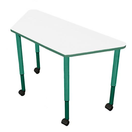 РК4КР-6029 Стол трапеция регулируемый мобильный ( ral 6029)