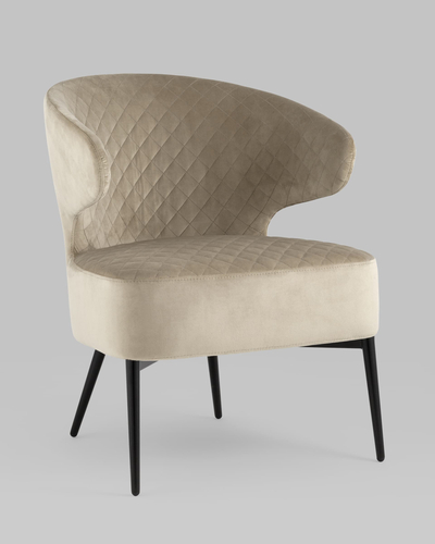 СГУТ-35299 Кресло лаунж Royal велюр бежевый