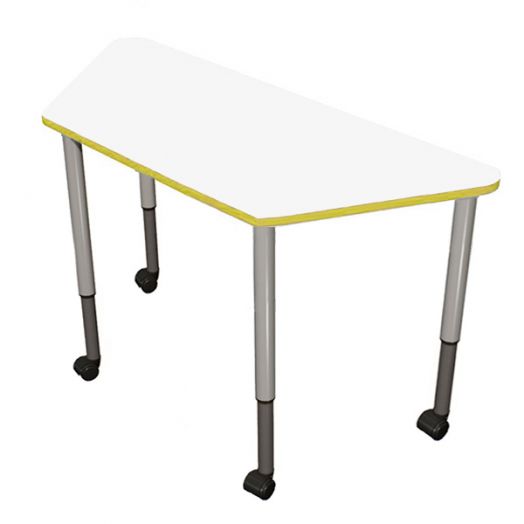 РК4КР-7035 Стол трапеция регулируемый мобильный ( ral 7035)