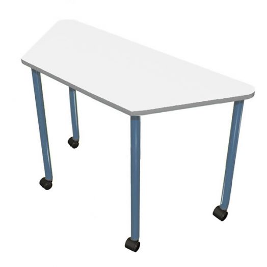 РК4К-5012 Стол трапеция мобильный ( ral 5012)