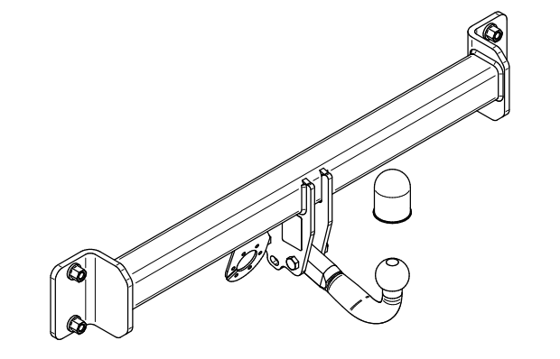 Фаркоп BMW X3 E83 2004-2010 условно-съемное крепление шара