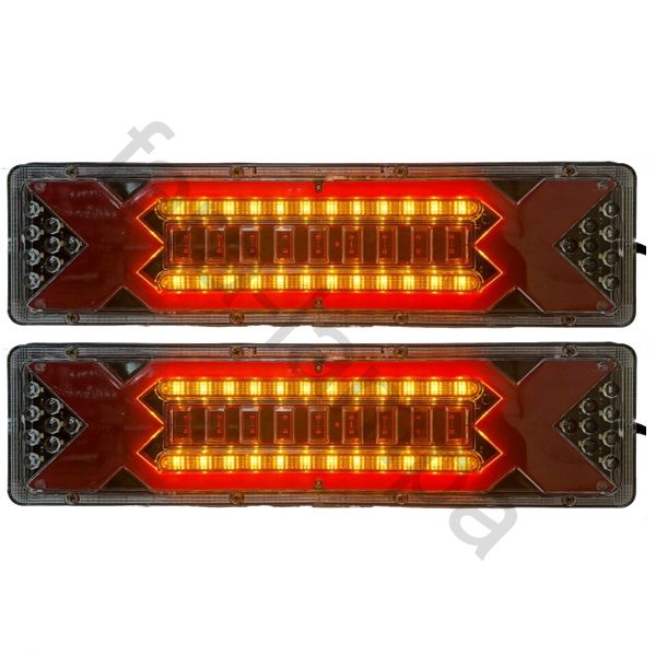 Фонари задние светодиодные для грузовика бегающий поворот